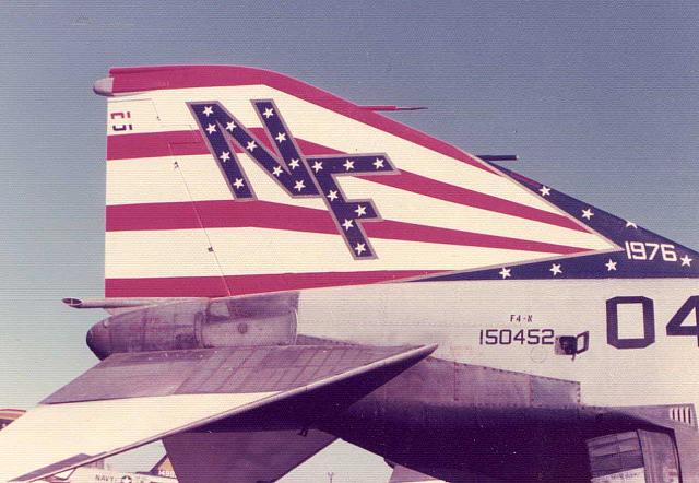 VF-151 Bicentennial F-4 tail closeup