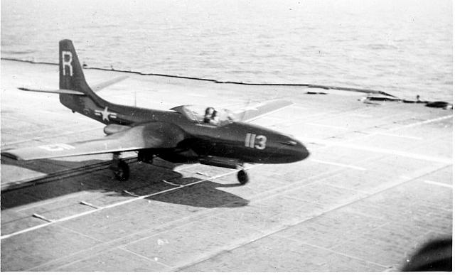 First Jet landing on Midway