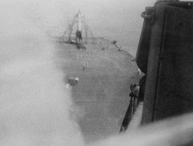 Project Sandy V-2 on the fantail