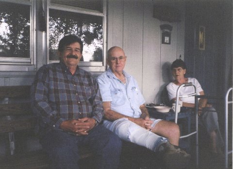 L to R  Jerry Boysel, Lcdr. Mark Short and JoAnn Short
Greensboro, NC 2004