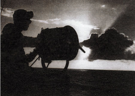 Signalman at sunset 4/62