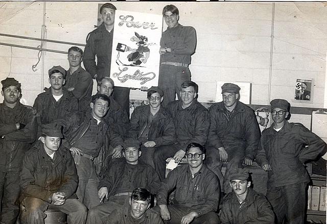 VMCJ-1 Electric Shop 1974-75
Mike Mondary - front row far right