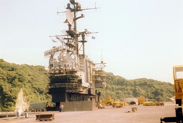 Flight Deck - Island after Dry Dock - 1977