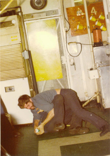 Me and Paul Wingate, I got a grip on that can.