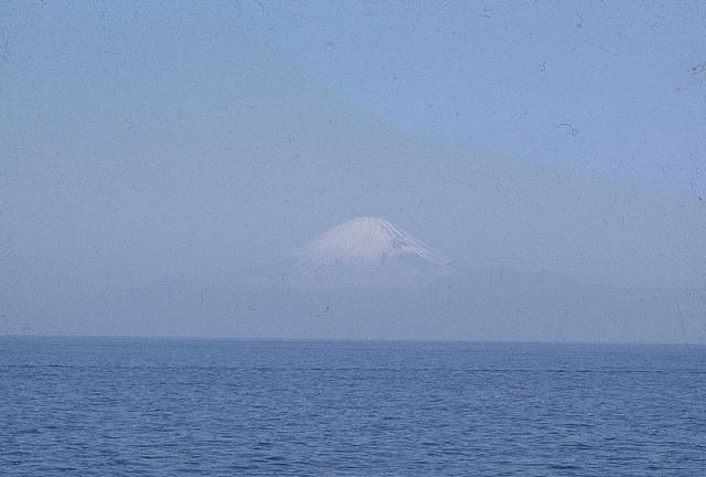 Fuji-San from the flight deck
