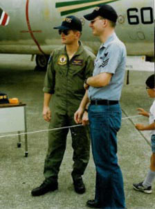 VAW-115 airshow:  Bernie & LT(jg) Kemprowski