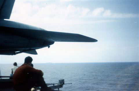 Looking off the fantail