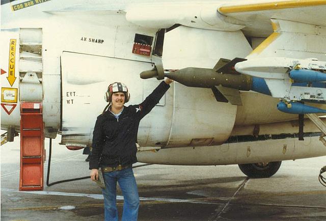 Ordie Monte Bringle next to an Eagle A-6