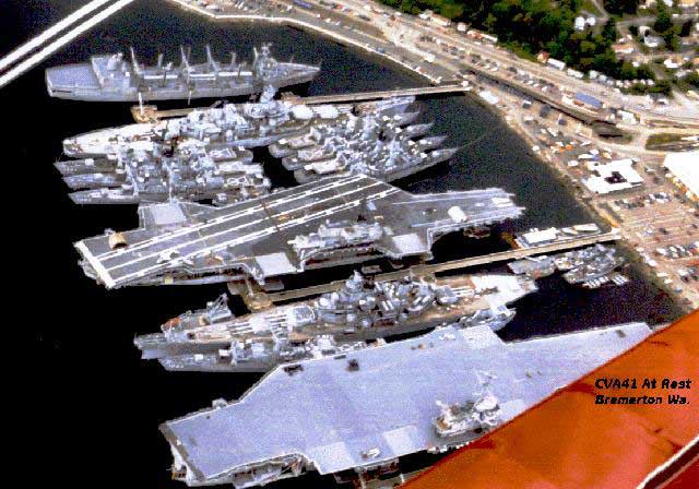 U.S.S. Midway at Bremerton shipyard - courtesy of Michael Smith
