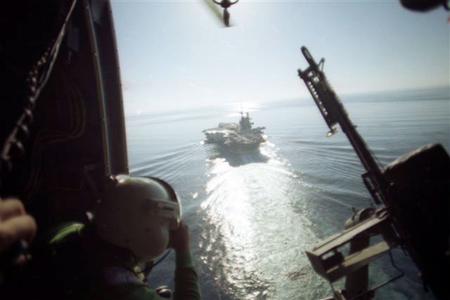 Midway through the cargo door