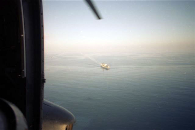 Midway through the cargo door