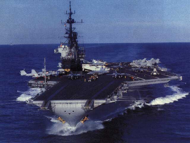 U.S.S. Midway during Desert Storm - courtesy of Chris Holvenstot
