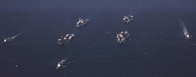 U.S.S. Midway, America, Ranger, Roosevelt, Mobile Bay, Leyte Gulf, and Normandy