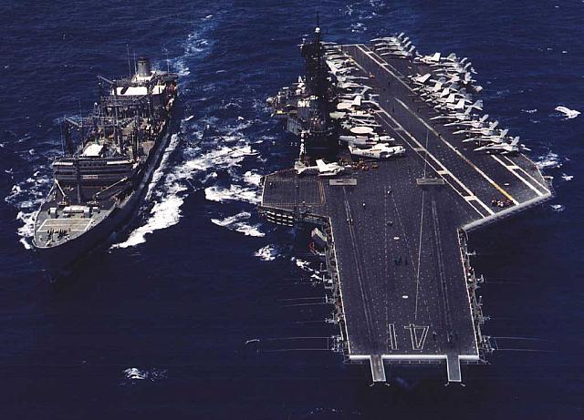 U.S.S. Midway unrepping