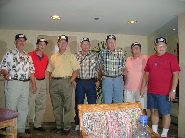 1963-66 W Division Reunion - Las Vegas - Sept 2006. From left ot right are...Trosclair, Sogar, Scott, Starbuck, Warner, McFall a