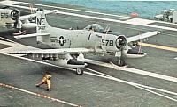 VA-25 Spad take off - from 1965 Cruisebook - Courtesy of Bill Bernhardt