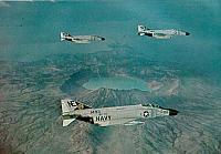 Three VF-21 FJ4B's in flight - from 1965 Cruisebook - Courtesy of Bill Bernhardt