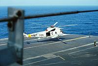 HC-1 lifting off from spot three