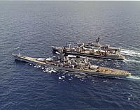 USS New Jersey, USNS Mispilion, & USS Bagley UNREP