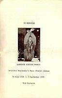 Lawrence Winston Morris Memorial - Courtesy of Paul Jarvis