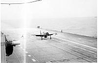 F8F Bearcat catches the wire