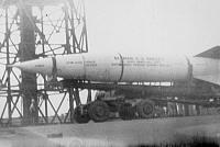 One of three V-2's loaded aboard for Project Sandy. This one was not launched