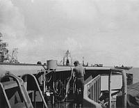 Project Sandy V-2 on the fantail