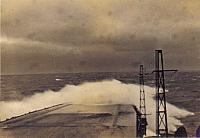 green water over the bow... a familar site