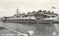 USS Midway in the Panama Canal Zone- 1949 - Courtesy of Troy Prince