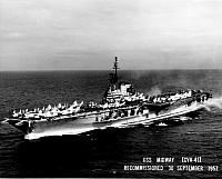 CVA-41 after recommissioning 30 Sept 1957 - USN photo
