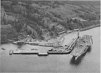USS Midway at Bangor, WA 
6 Dec 1957
