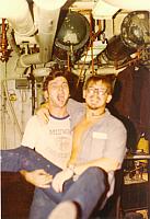 Me (Mess Cranking) and Wally in the shop.