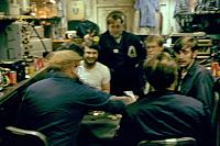 AIMD 5 poker game. Maxwell has back to camera, I believe I am sitting next to Maxwell, Kent Matouche, Ralston doing bunny ears t