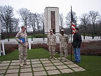 This was taken in 2006 at the Luxembourg American Military Cemetery at the foot of General George Patton's grave.  I reenlisted