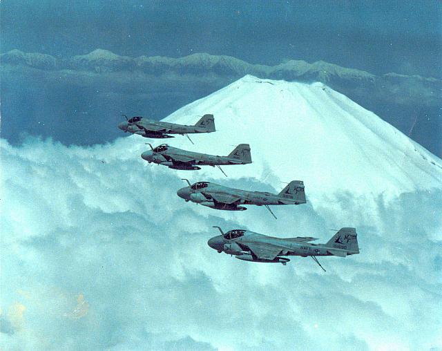 VA-115 Eagles over Mt Fuji