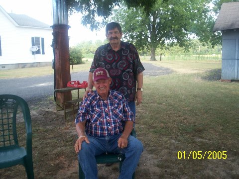 Jerry Boysel and TO Perkins (setting)(AB2 Arresting 57-58) Milner Ga. Aug. 2007