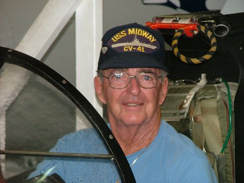 Joe Gunson aboard the Midway 2006. He was in V-1 1957-1959. A Ma Bell child and our South Florida connectionunson