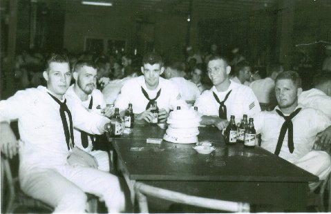 Lenny Kurpell - Red Ligon - Gary Kendrick - JJ Stringer - L. Regon  Sea Horse EM Club Subis Bay P.I. 1958-59 Cruise