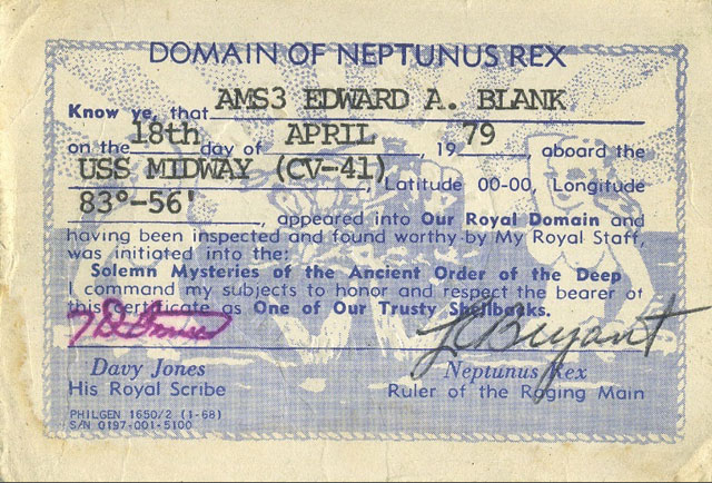 Shellback-card - Ed Blank