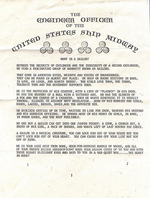 Midway-What-is-a-Sailor - Courtesy of Jim Houchin