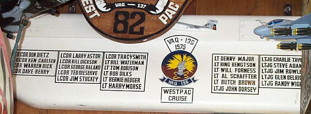 Cubi O Club plaque on display at the Naval Aviation Museum in Pensecola, FL - courtesy of José Lahoz