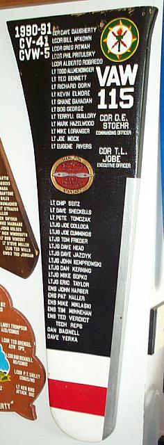 Cubi O Club plaque on display at the Naval Aviation Museum in Pensecola, FL - courtesy of José Lahoz