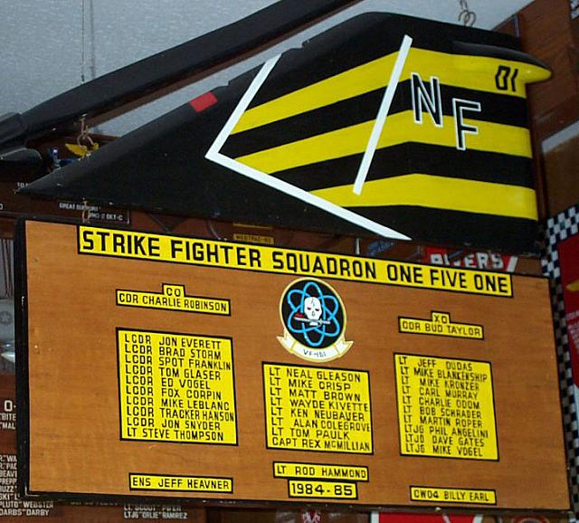 Cubi O Club plaque on display at the Naval Aviation Museum in Pensecola, FL - courtesy of José Lahoz