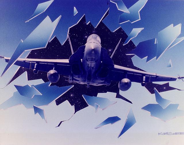 1990 F/A-18 Broken Glass - courtesy of James Kochheiser