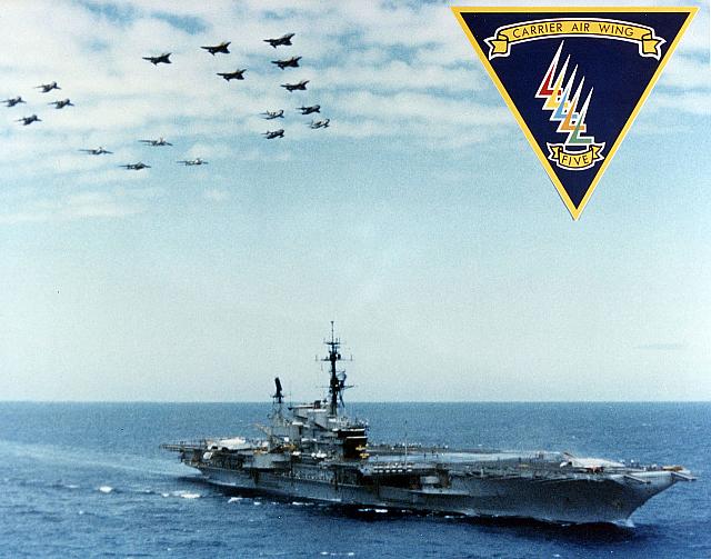 USS Midway &amp; CVW-5 publicity photo - Courtesy of Gary Schreffler