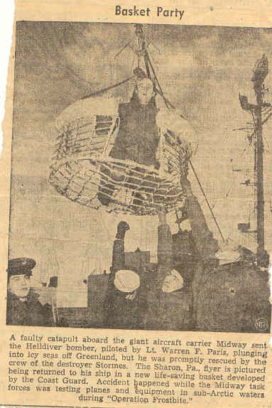 Pilot rescue during Frostbite - Courtesy of Bob Wood