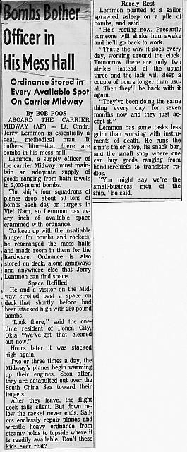 1965 AP article from Appleton, WI newspaper courtesy of Ron French