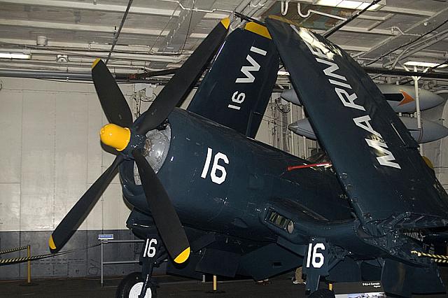 F4U Corsait on hanger deck [11-20-09] - Clint Griffin photo
