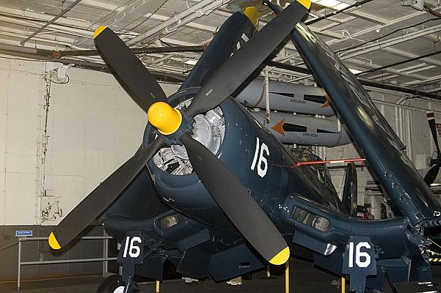 F4U Corsait on hanger deck [11-20-09] - Clint Griffin photo