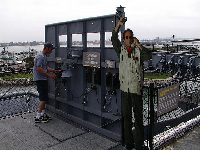 LSO interactive exibit. Visitors can listen in to LSO-Pilot comms